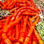Orange Beads Wholesale Lot