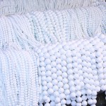White beads necklaces
